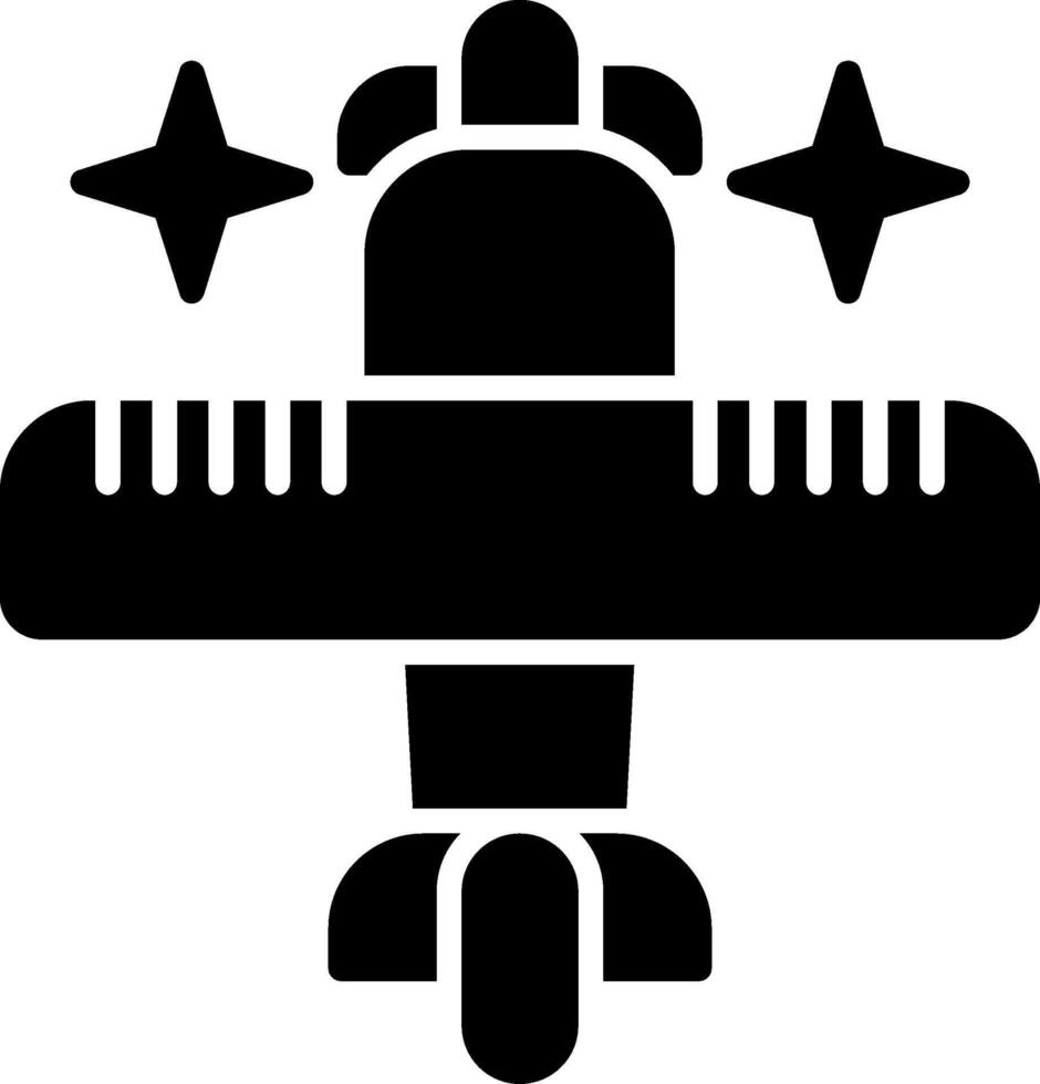 Plane Glyph Icon vector