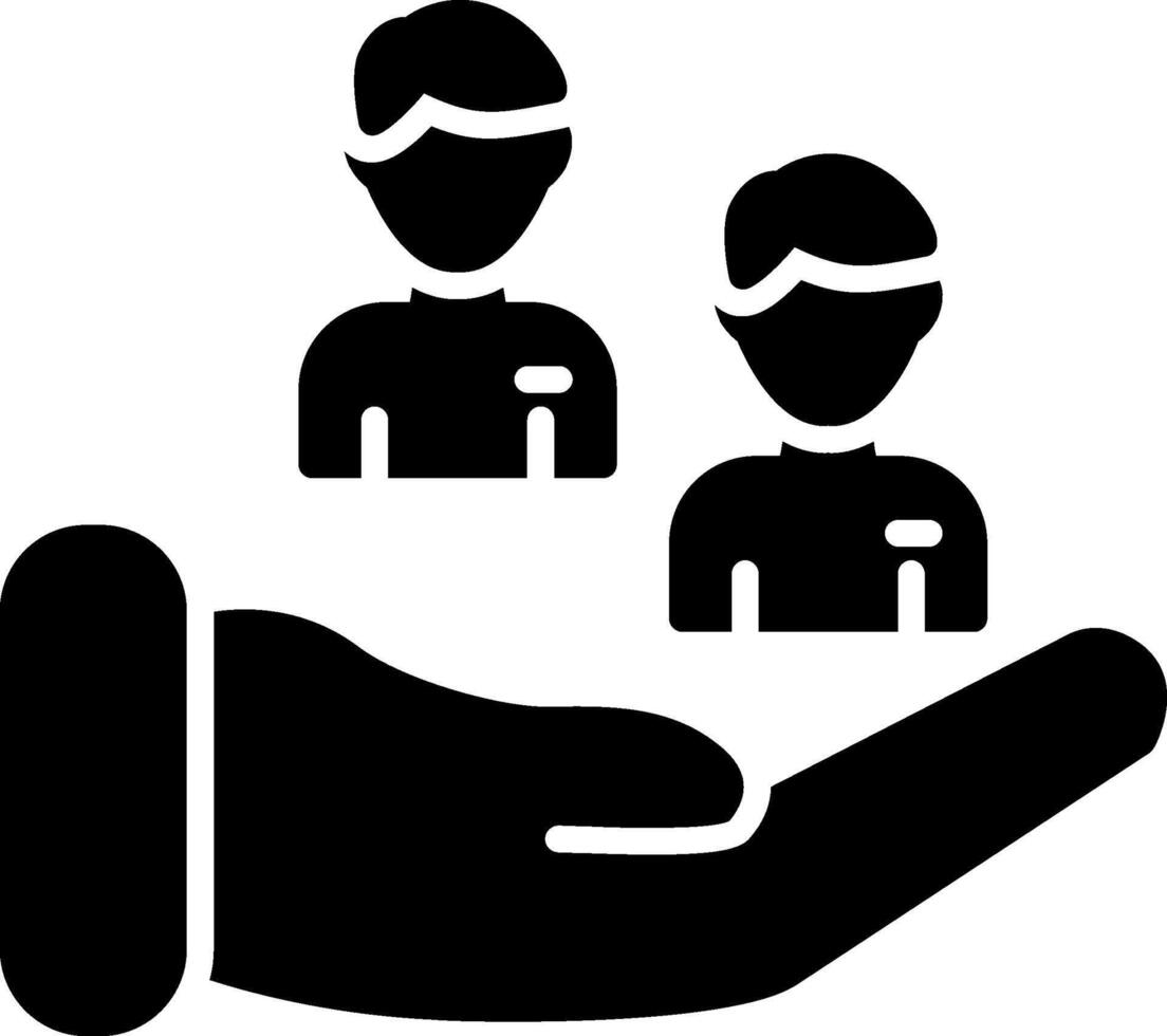 Employee Glyph Icon vector