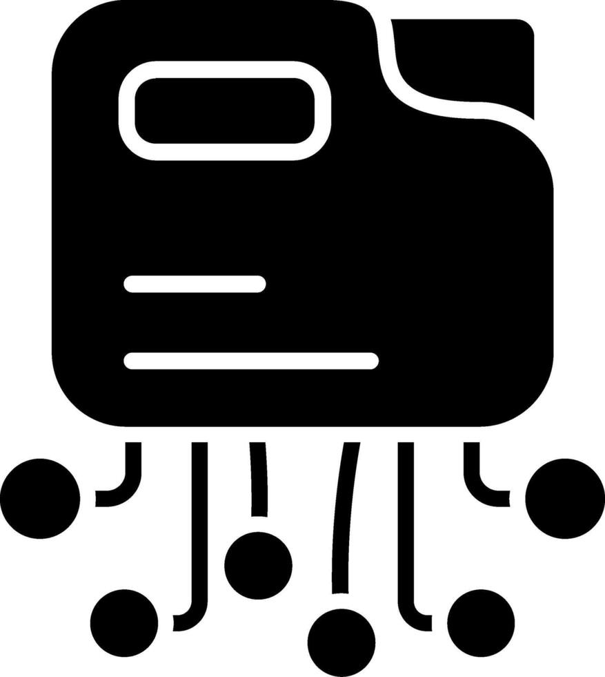 Folder Glyph Icon vector