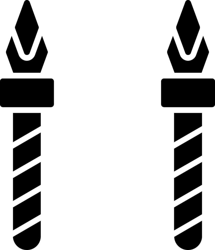 Lance Glyph Icon vector