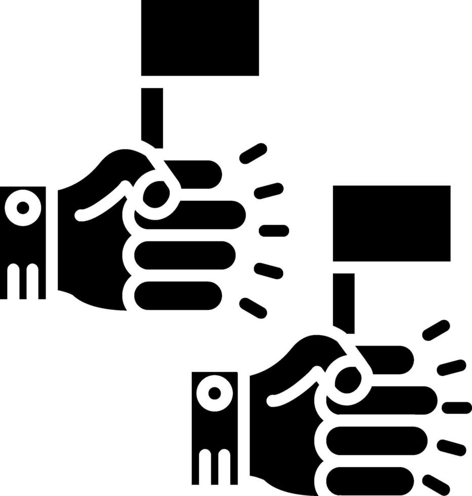 Protest Glyph Icon vector