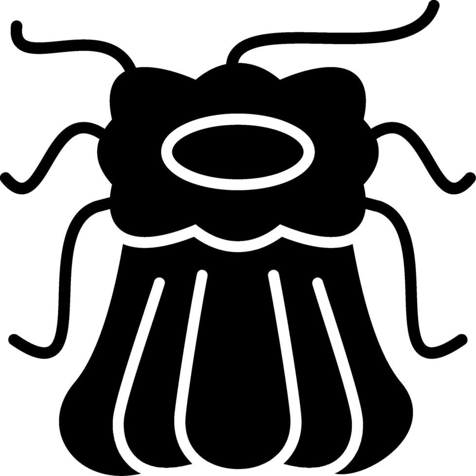 Sea Anemone Glyph Icon vector