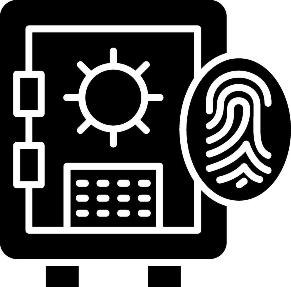 Safety Box Glyph Icon vector