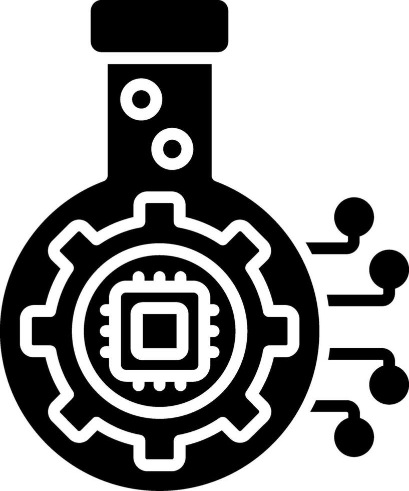 Resesrch Glyph Icon vector