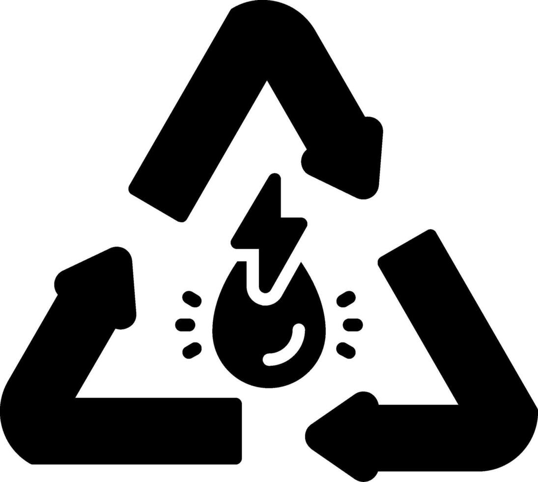Water Glyph Icon vector