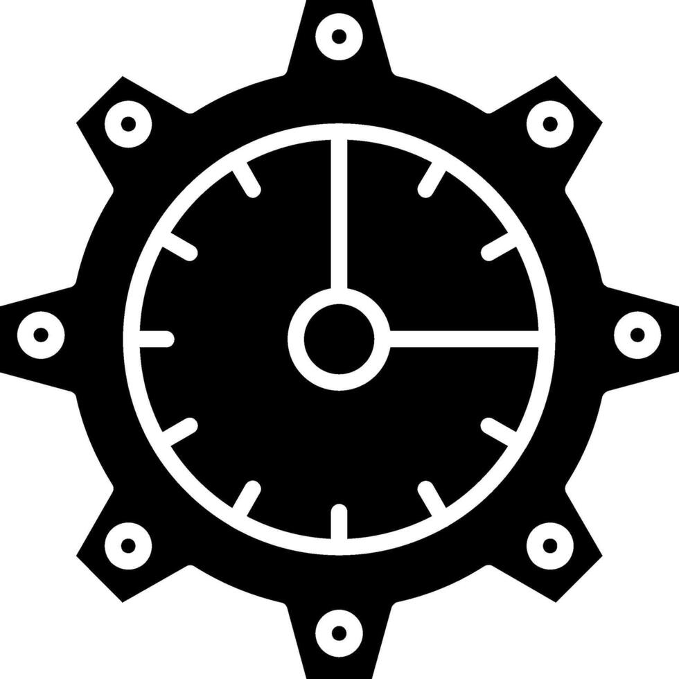 Time Management Glyph Icon vector