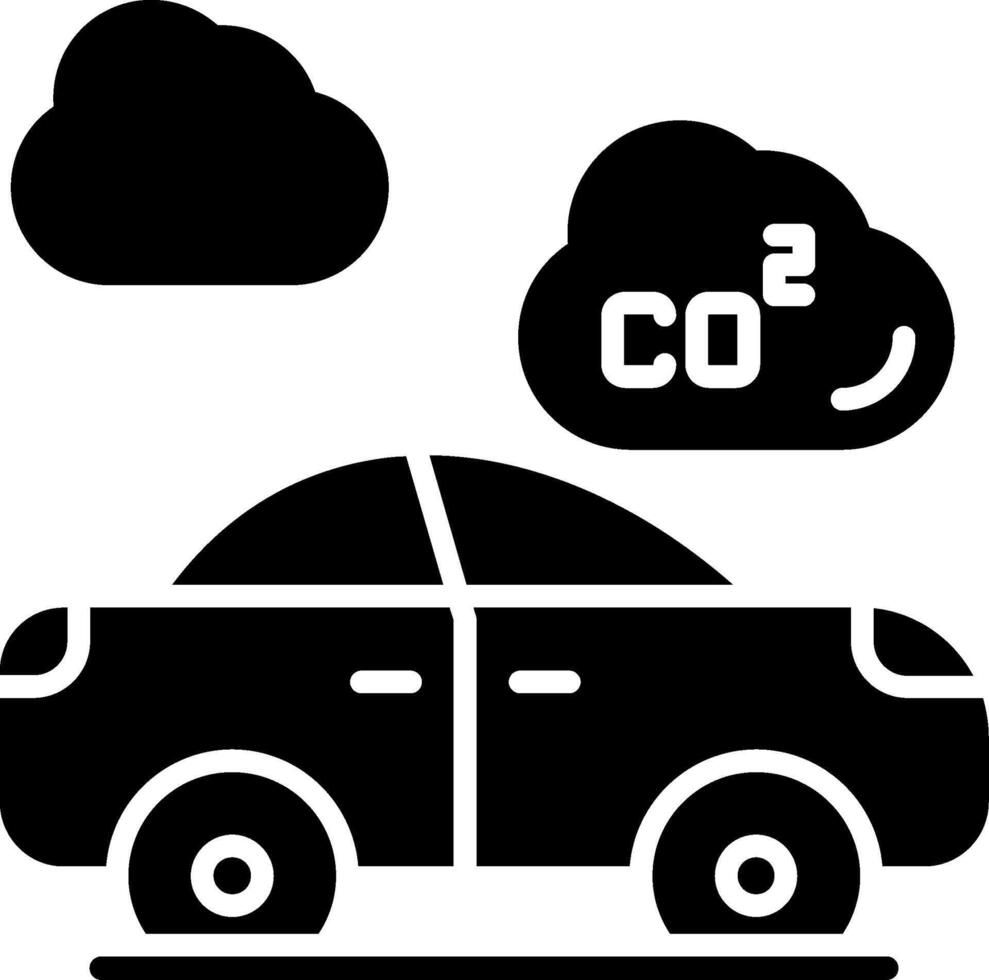 Co2 Glyph Icon vector