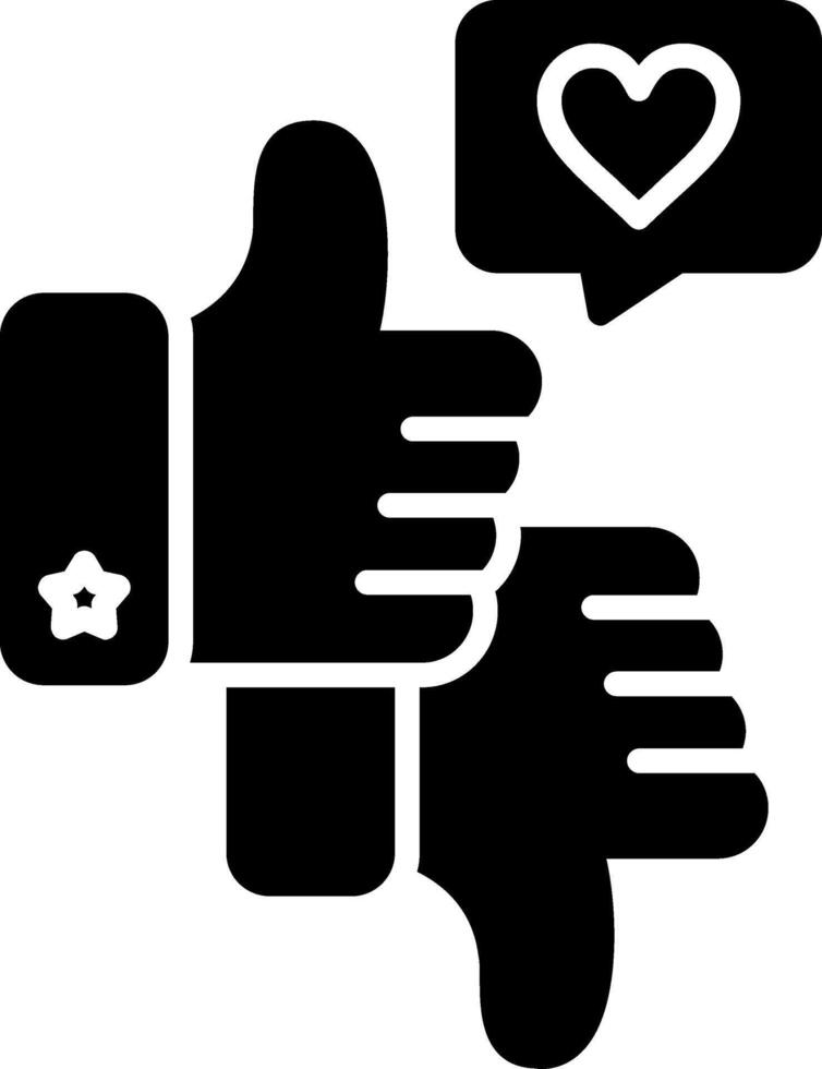 Feedback Glyph Icon vector