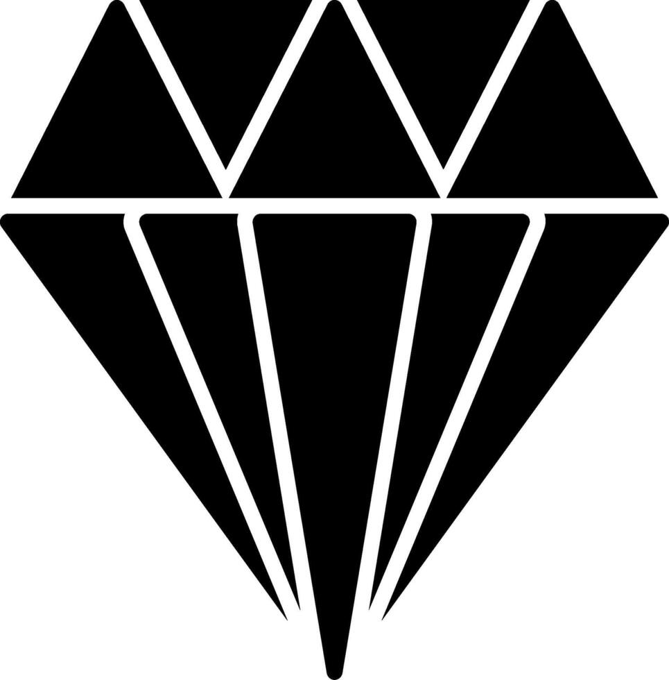 Diamond Glyph Icon vector