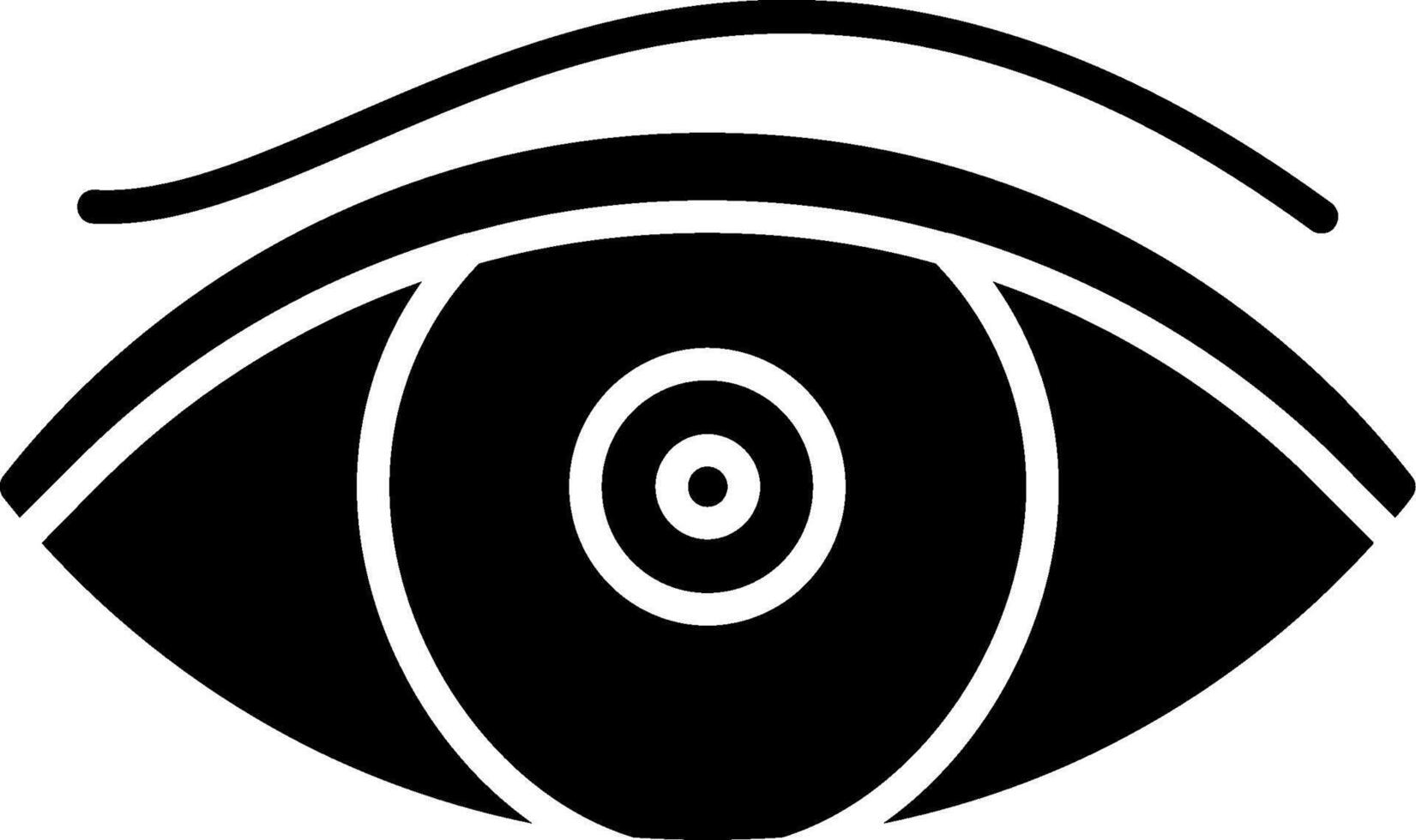 Eye Glyph Icon vector