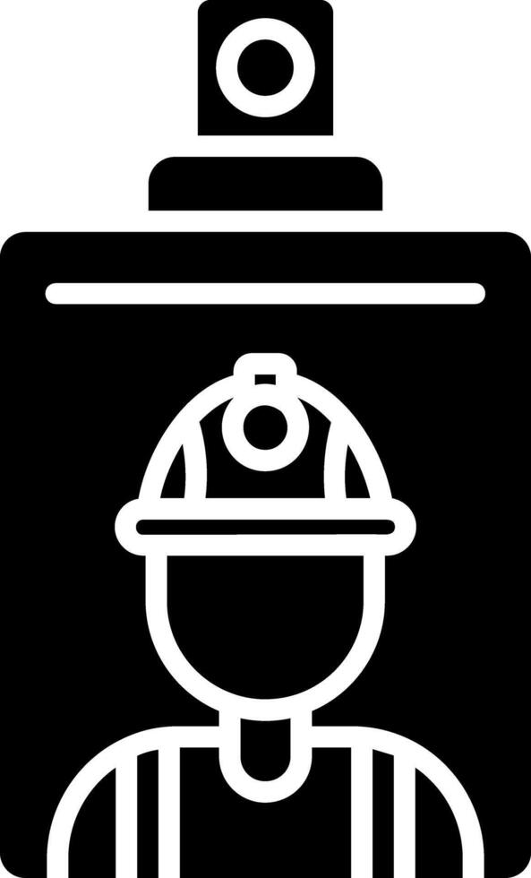 ID Card Glyph Icon vector