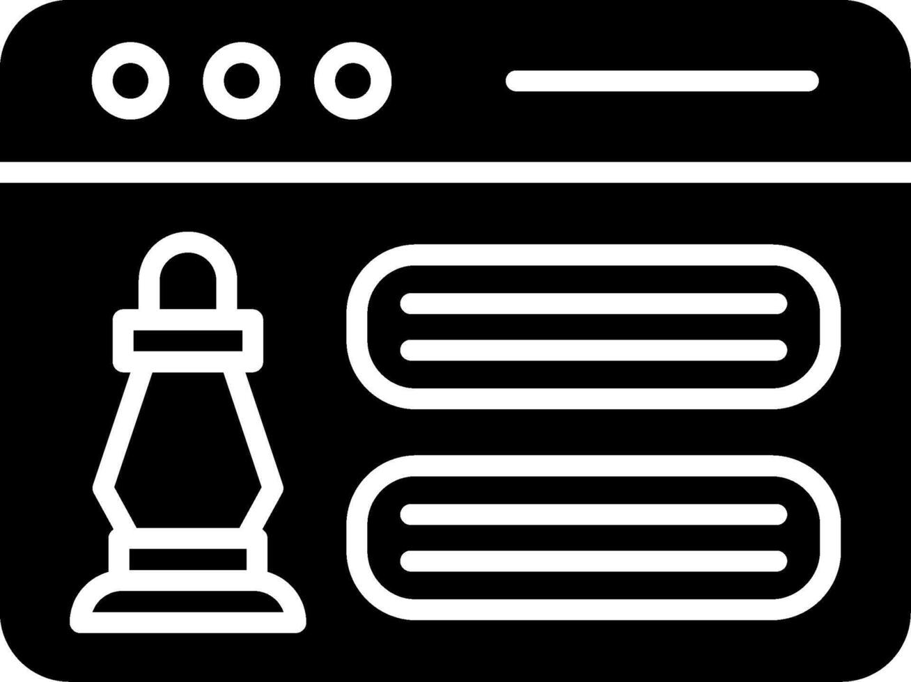 Online Gaming Glyph Icon vector