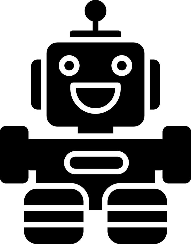 Robot Glyph Icon vector