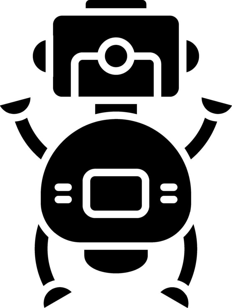 Robot Glyph Icon vector