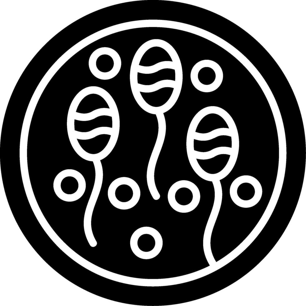 Sperm Glyph Icon vector