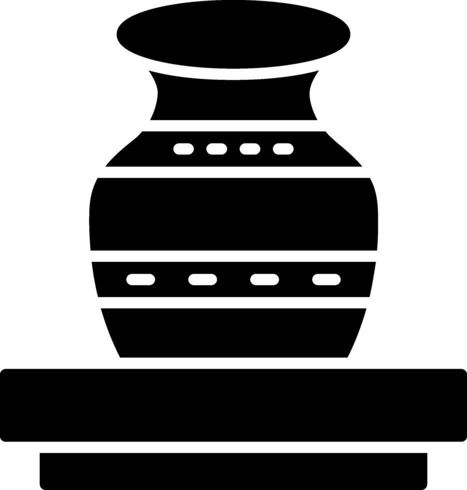 Vase Glyph Icon vector