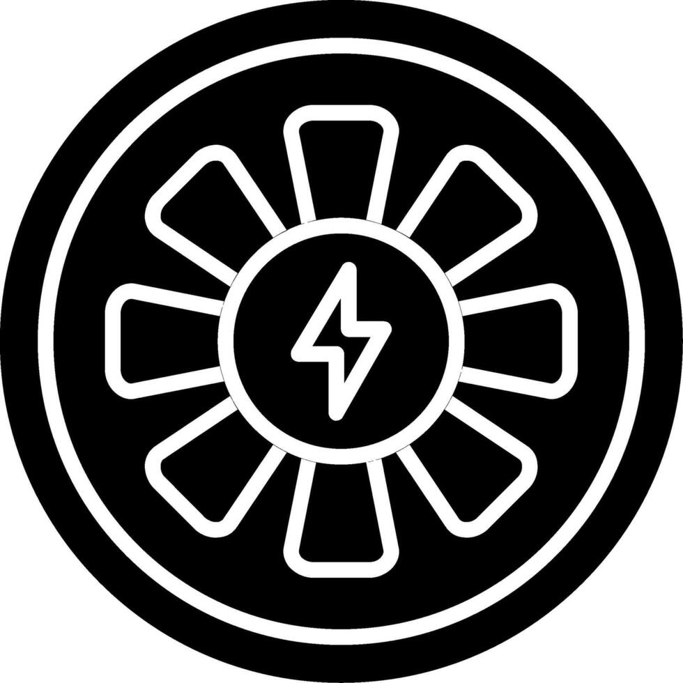 Turbine Glyph Icon vector
