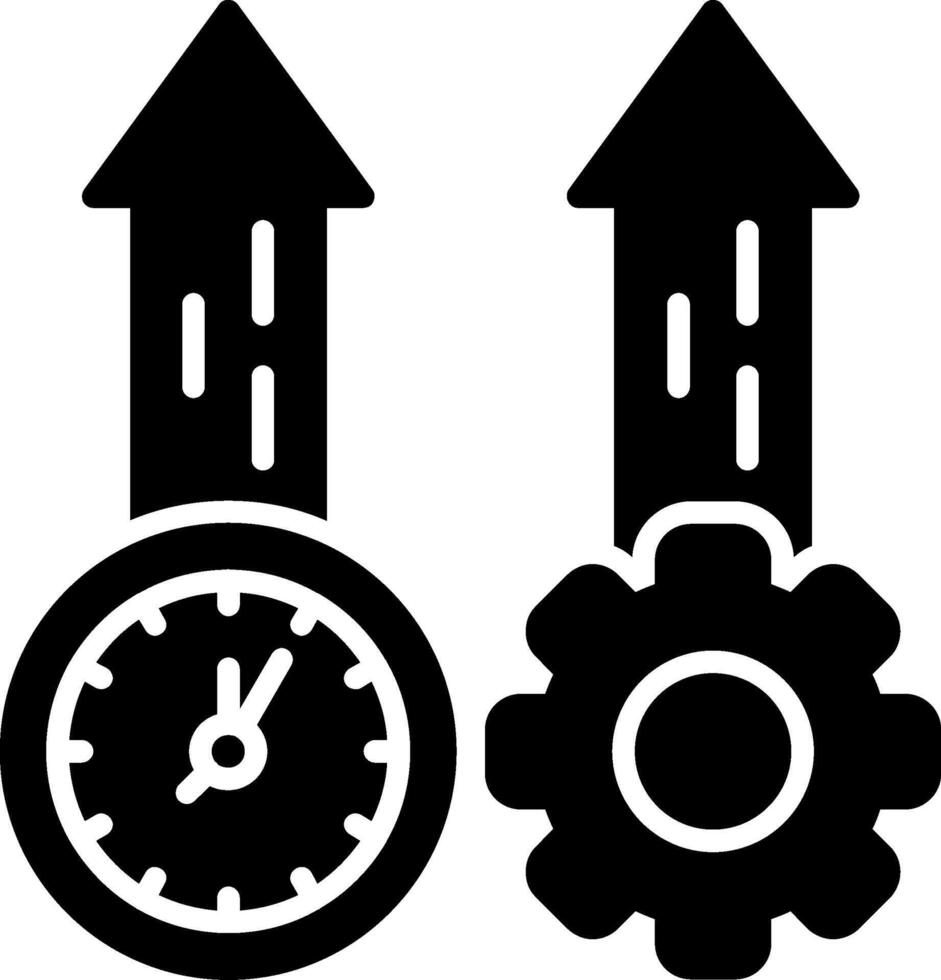 Productivity Glyph Icon vector
