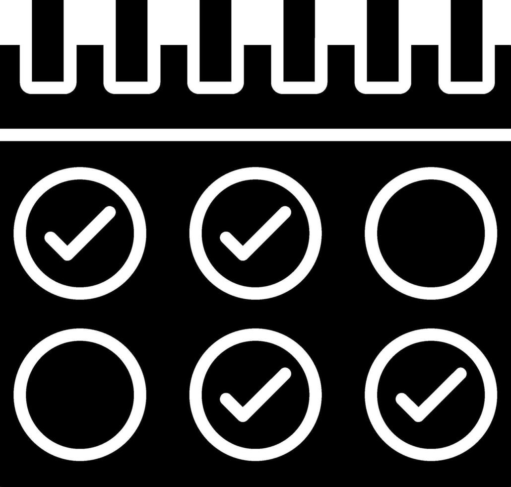 Booking Glyph Icon vector