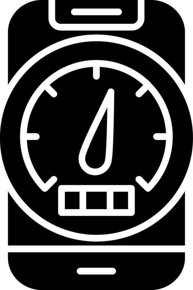 Barometer Glyph Icon vector