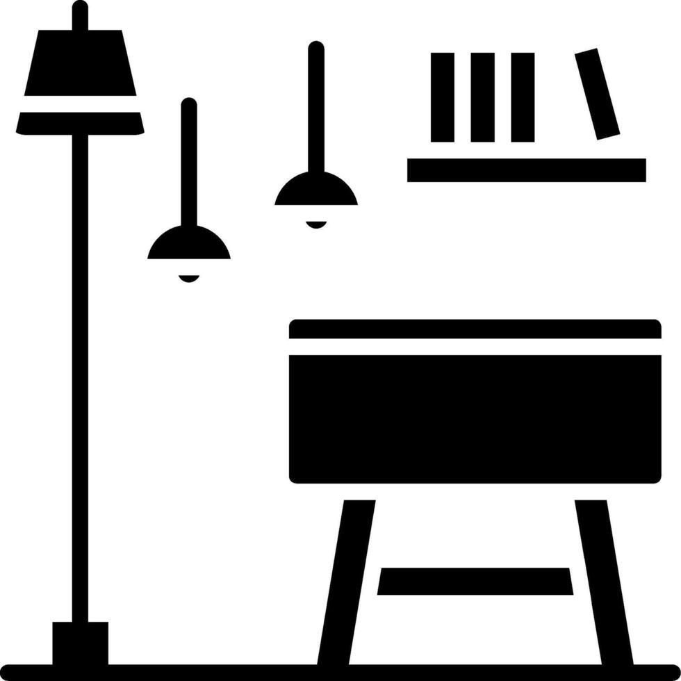 Chair Glyph Icon vector