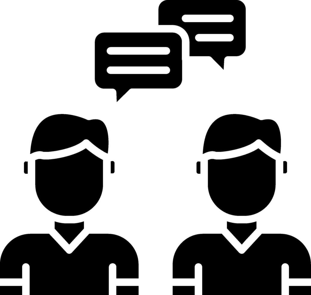 Communication Glyph Icon vector