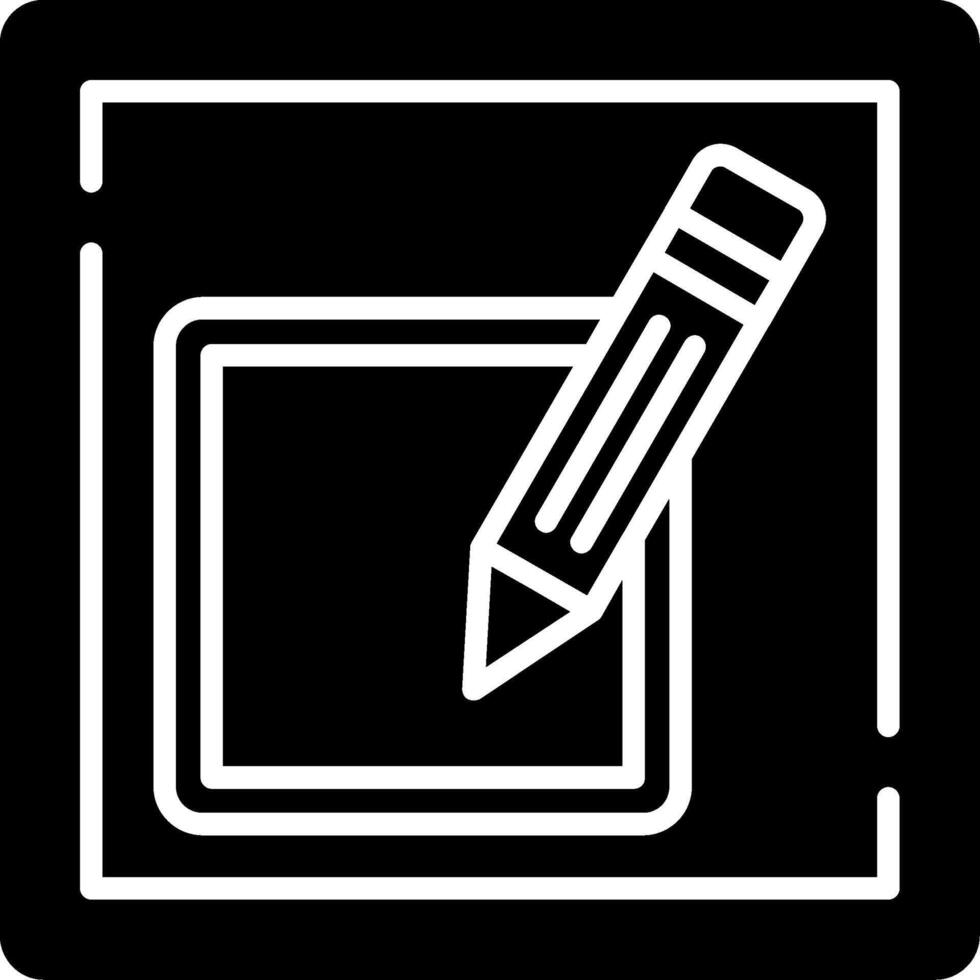 Compose Glyph Icon vector
