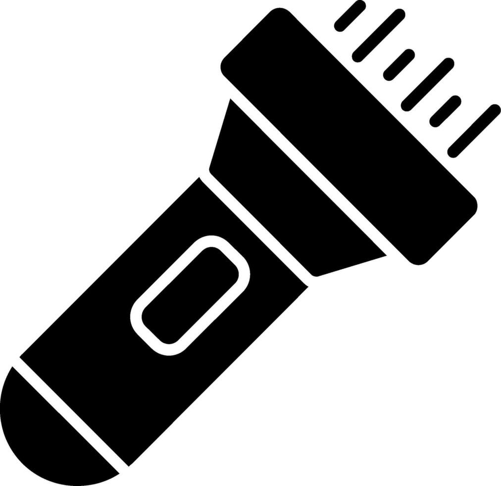 Flashlight Glyph Icon vector