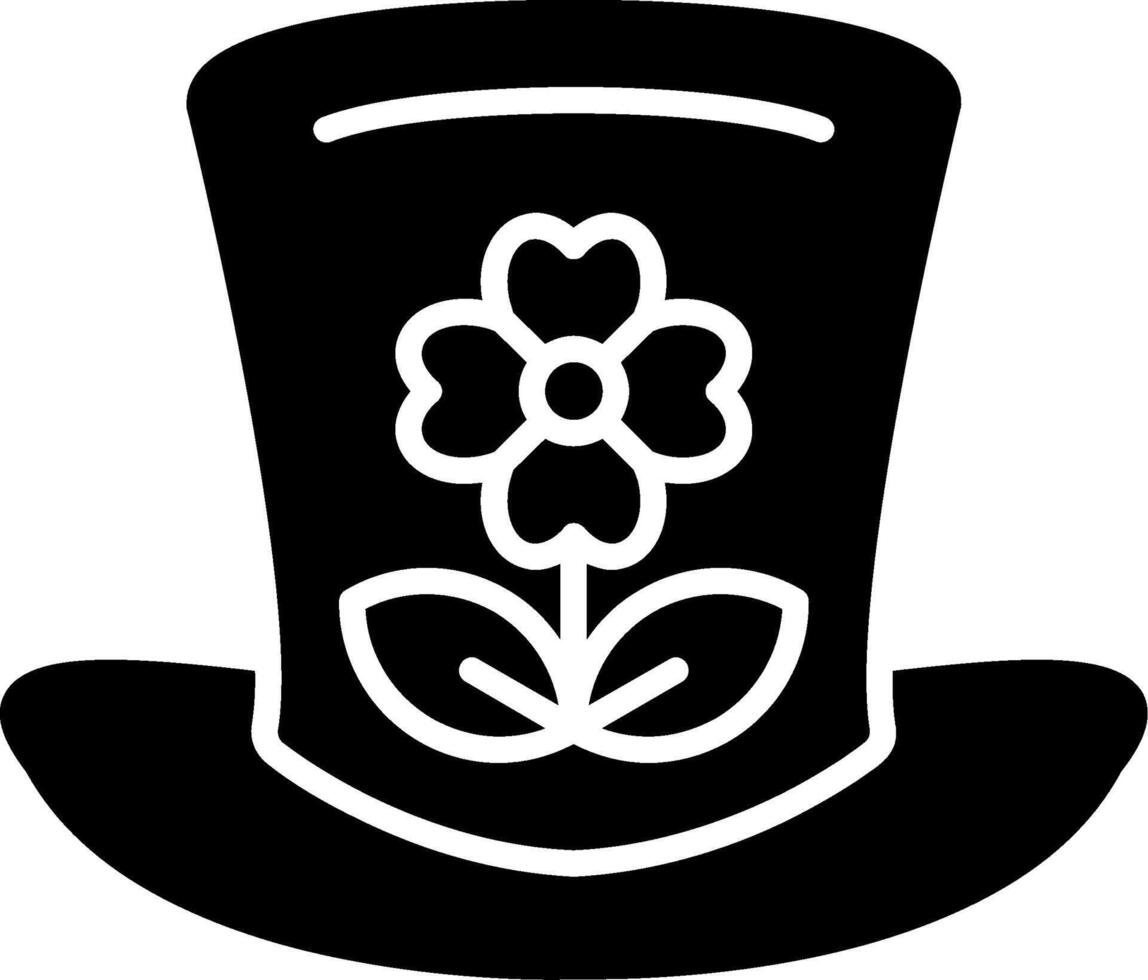 Hat Glyph Icon vector