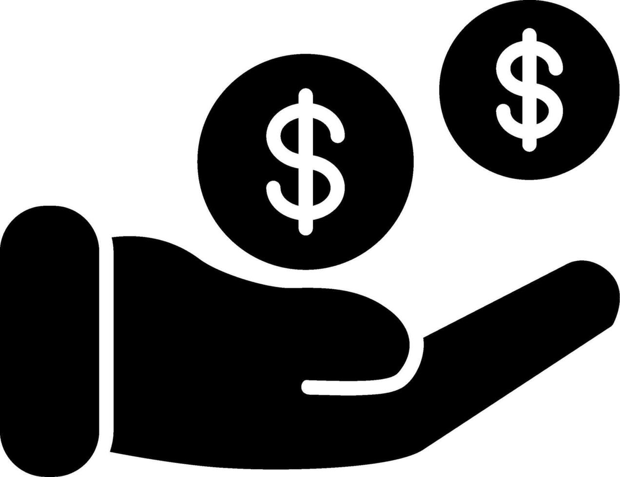 Income Glyph Icon vector