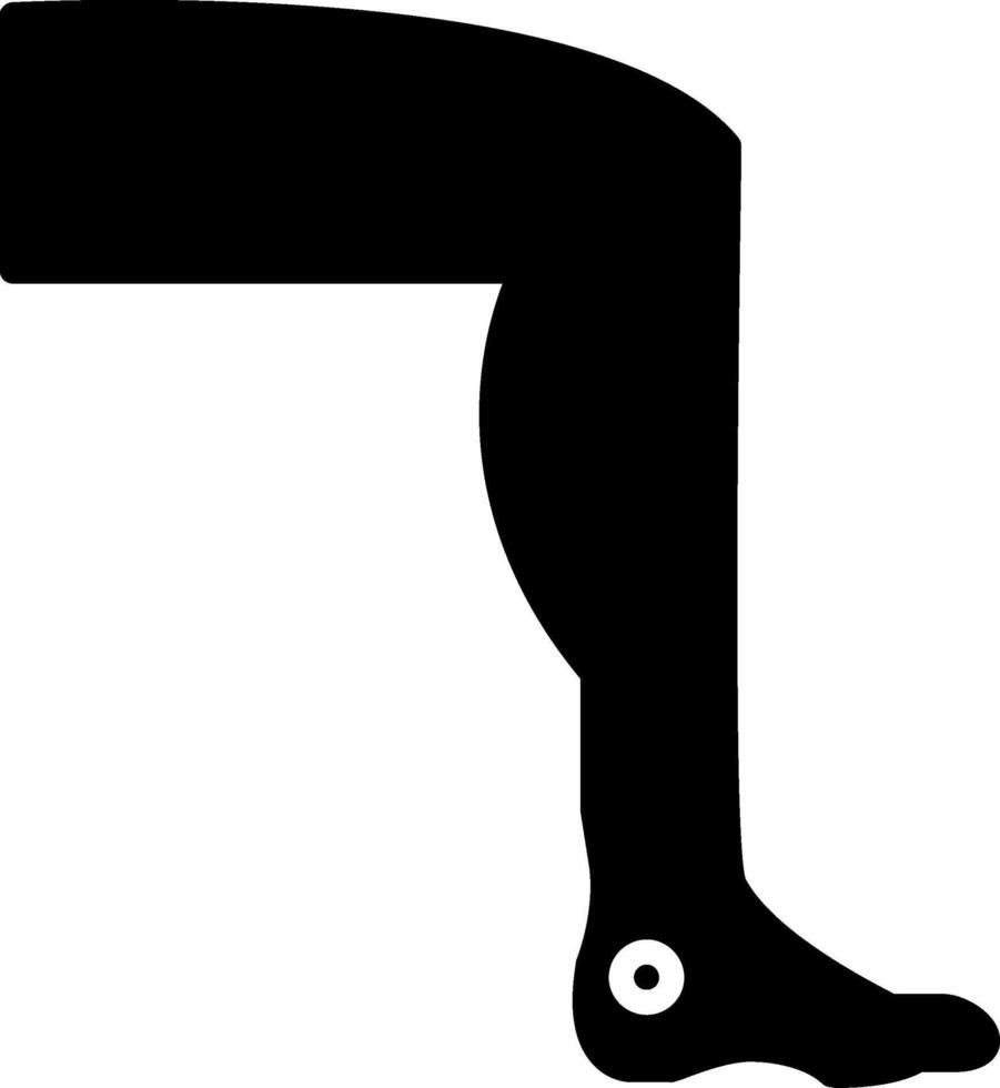 Leg Glyph Icon vector