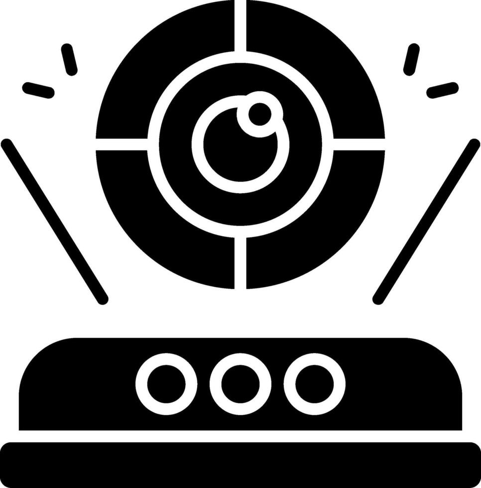 Hologram Glyph Icon vector