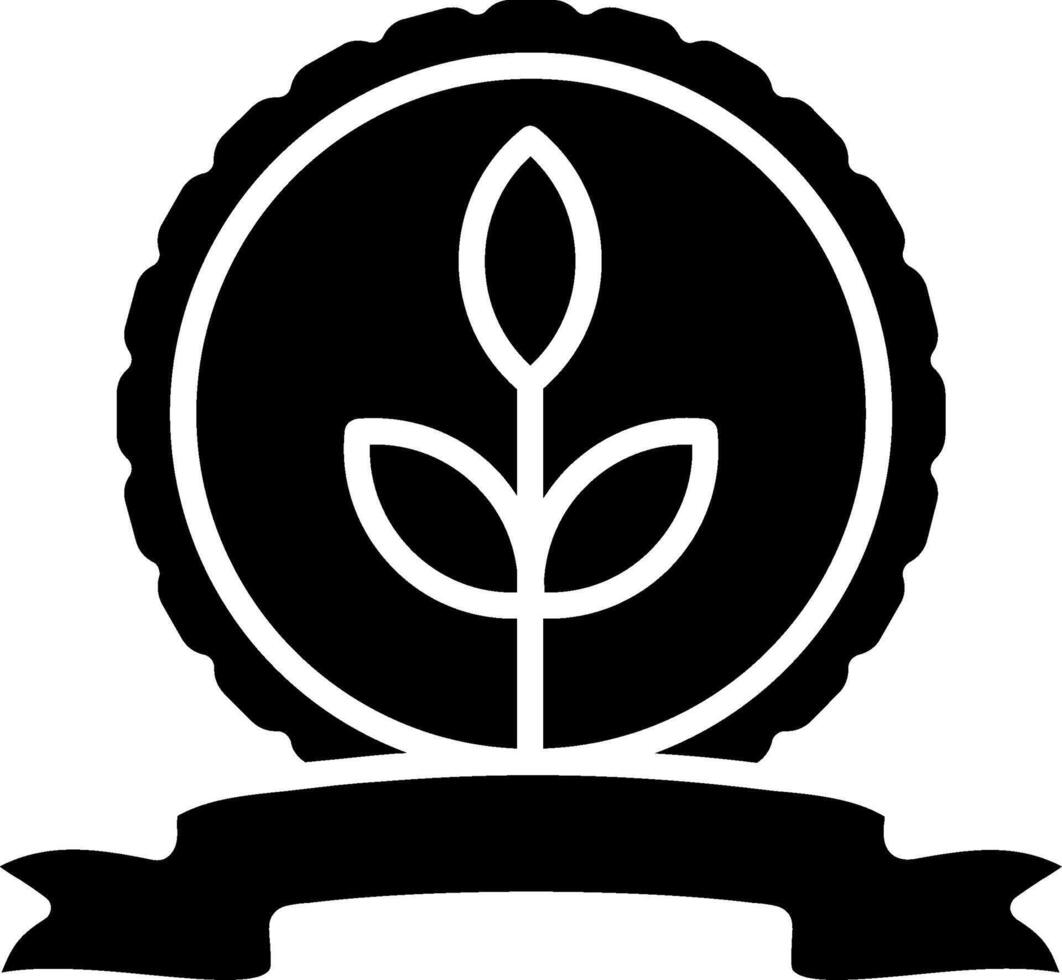 Organic Glyph Icon vector