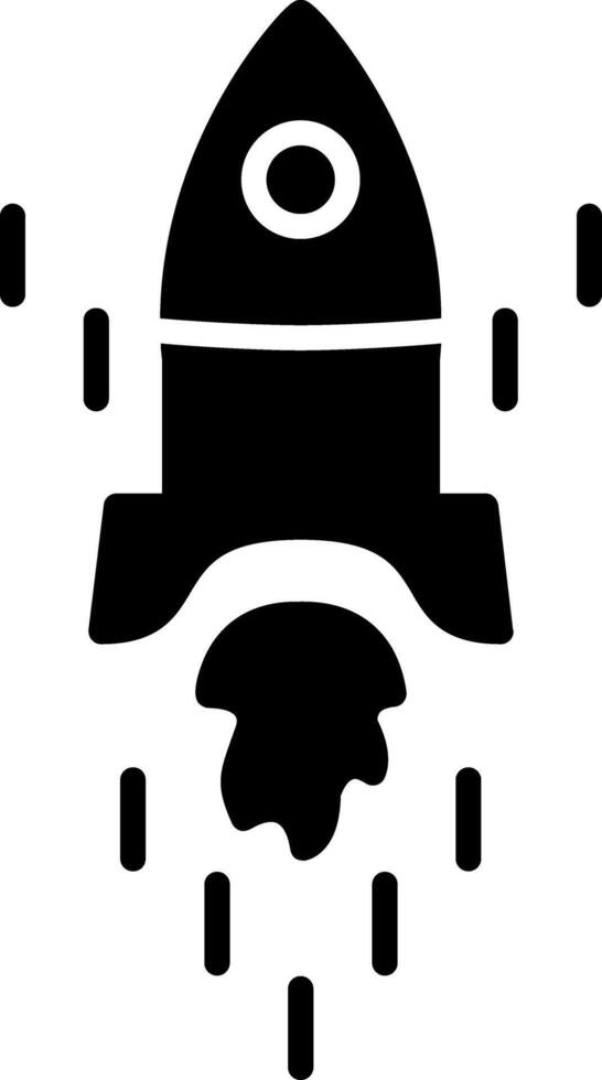 Rocket Glyph Icon vector