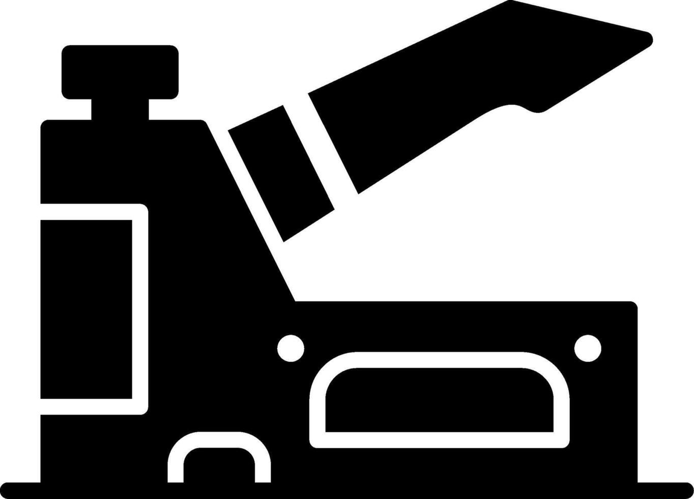 Staple Gun Glyph Icon vector