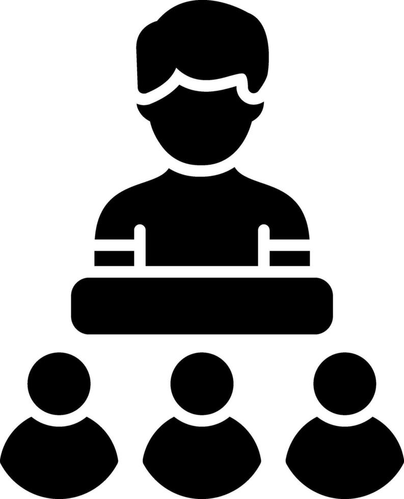 Senate Glyph Icon vector