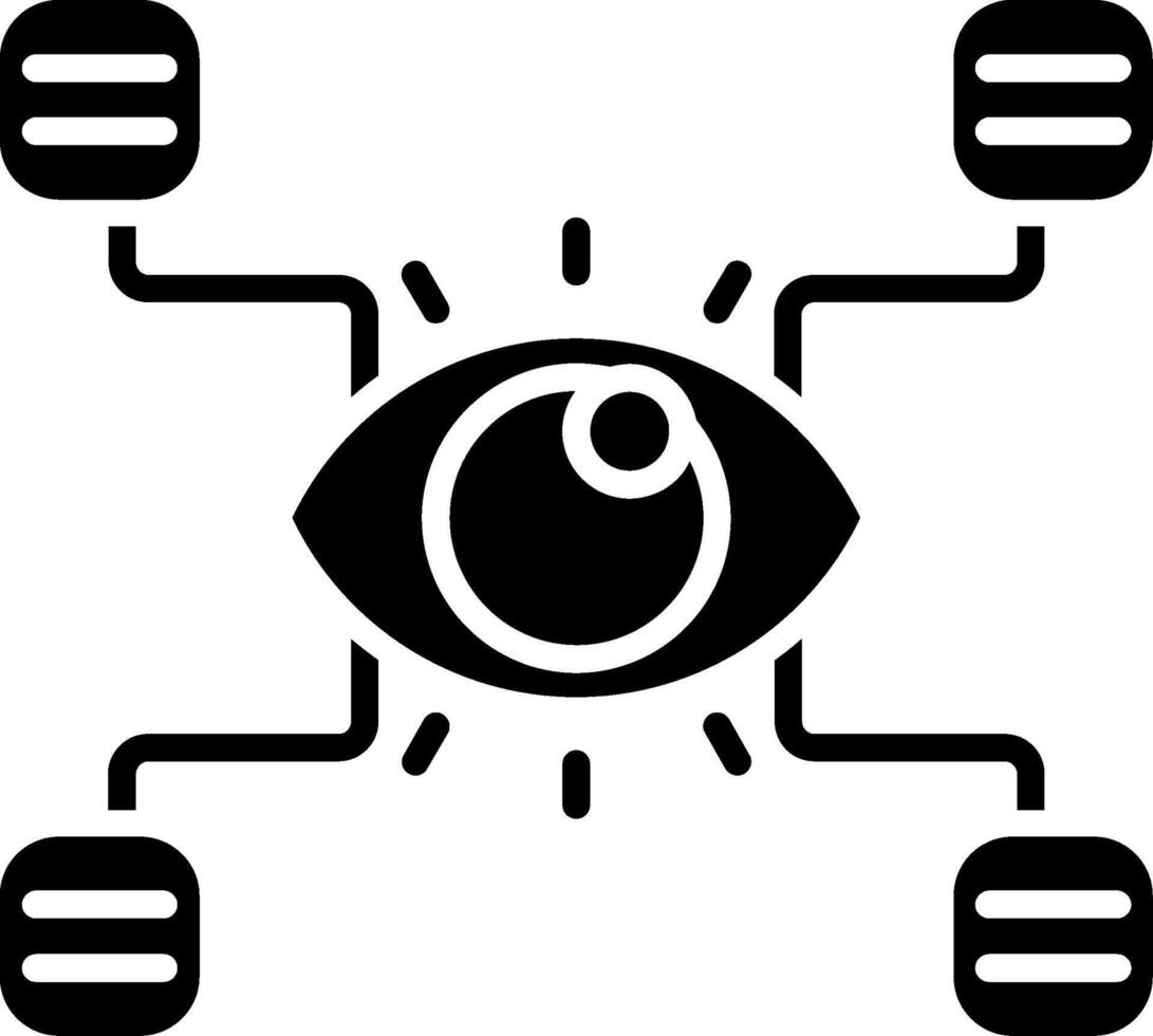 Visualization Glyph Icon vector