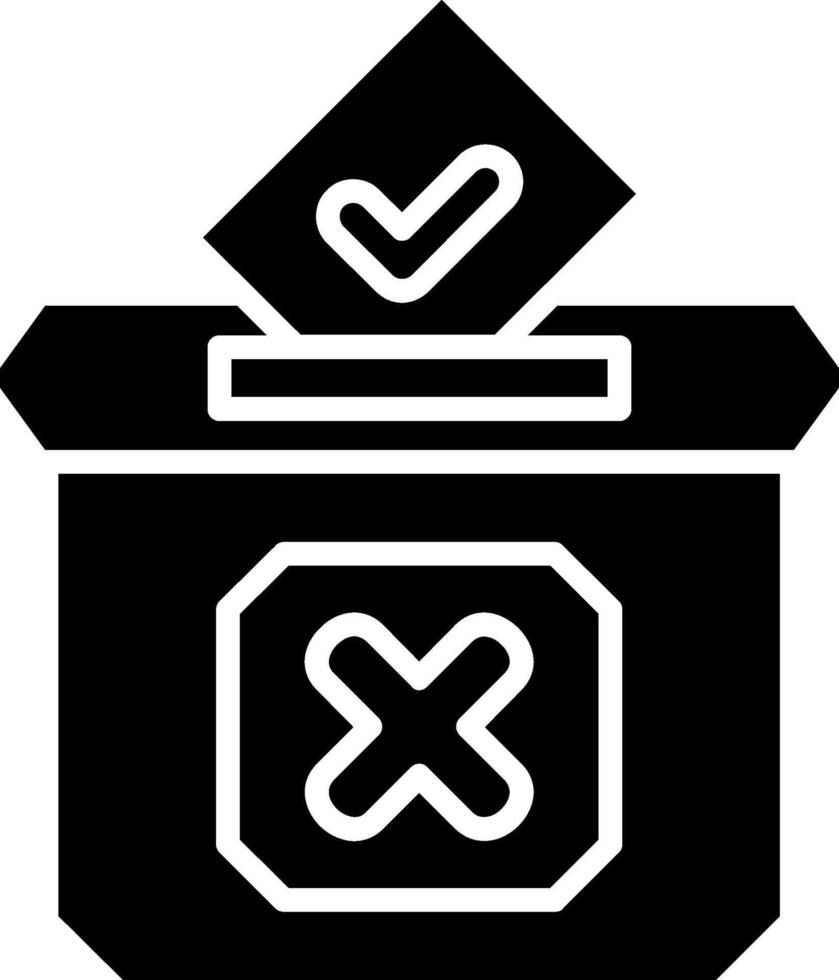 Vote Glyph Icon vector