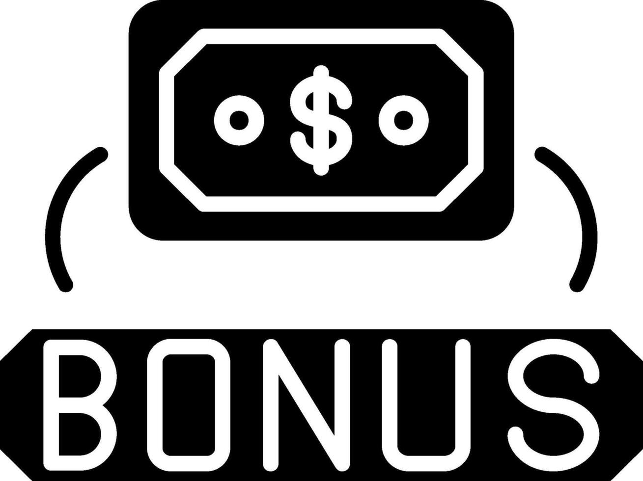Bonus Glyph Icon vector