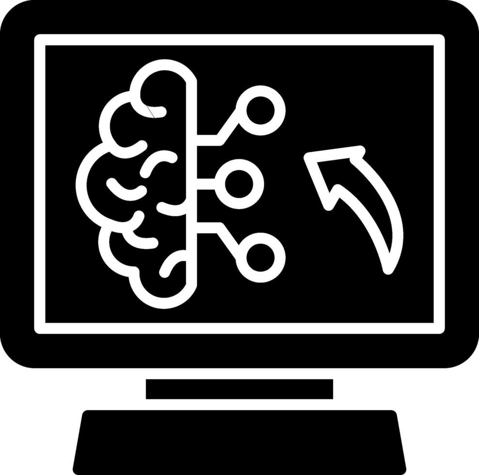 Artificial Glyph Icon vector