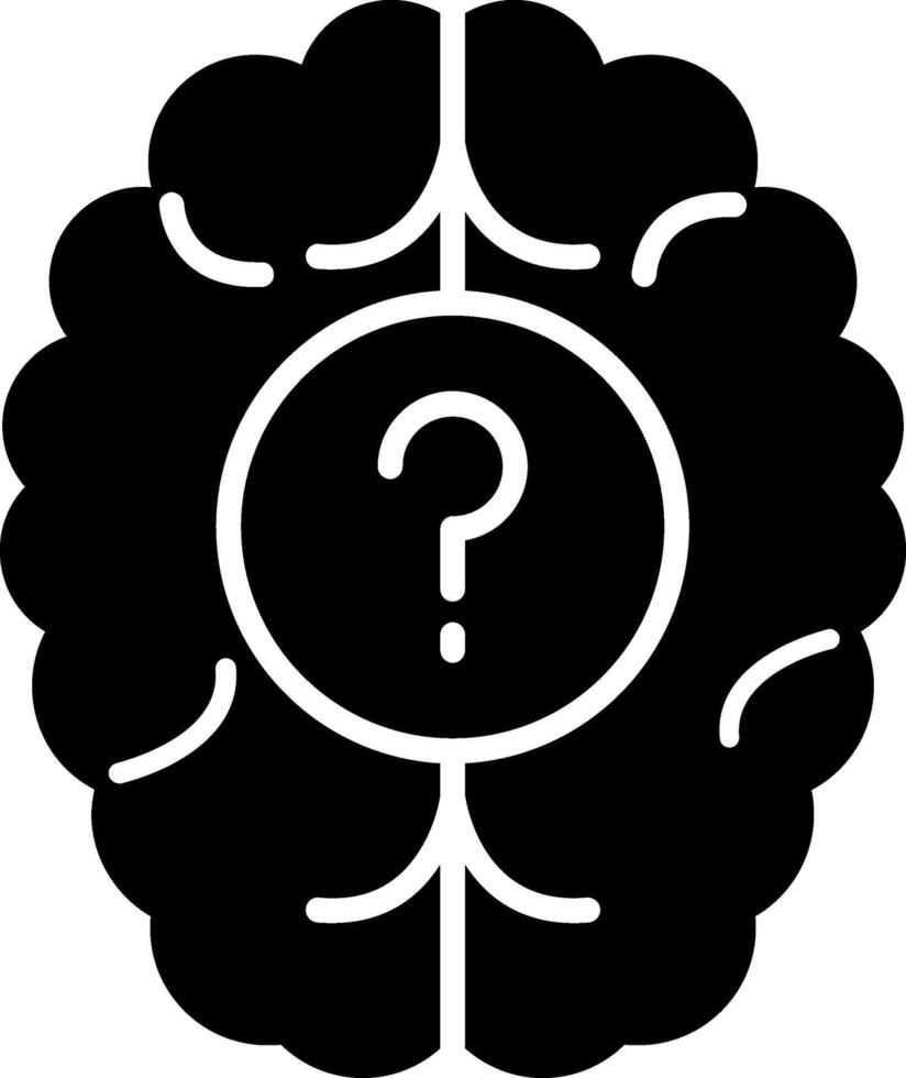 Alzheimer Glyph Icon vector