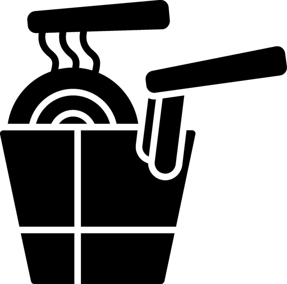 Noodles Glyph Icon vector