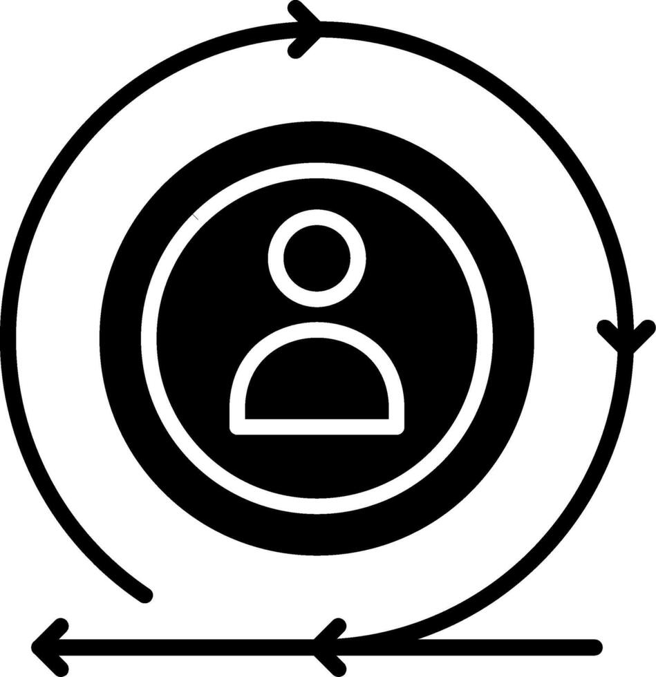 Continuity Glyph Icon vector