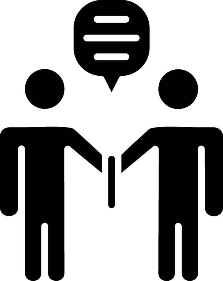 Coaching Glyph Icon vector