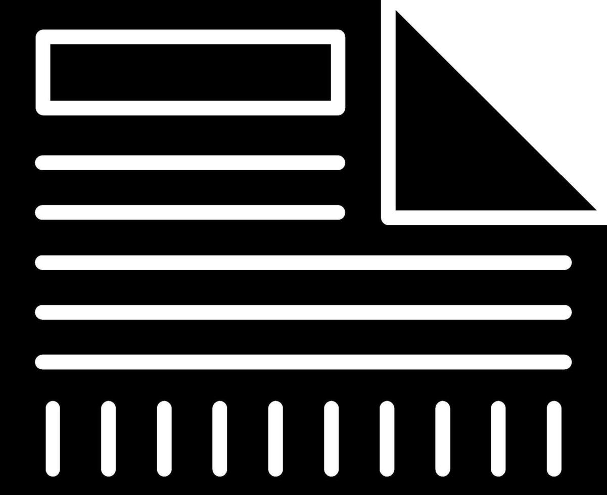 Note Glyph Icon vector