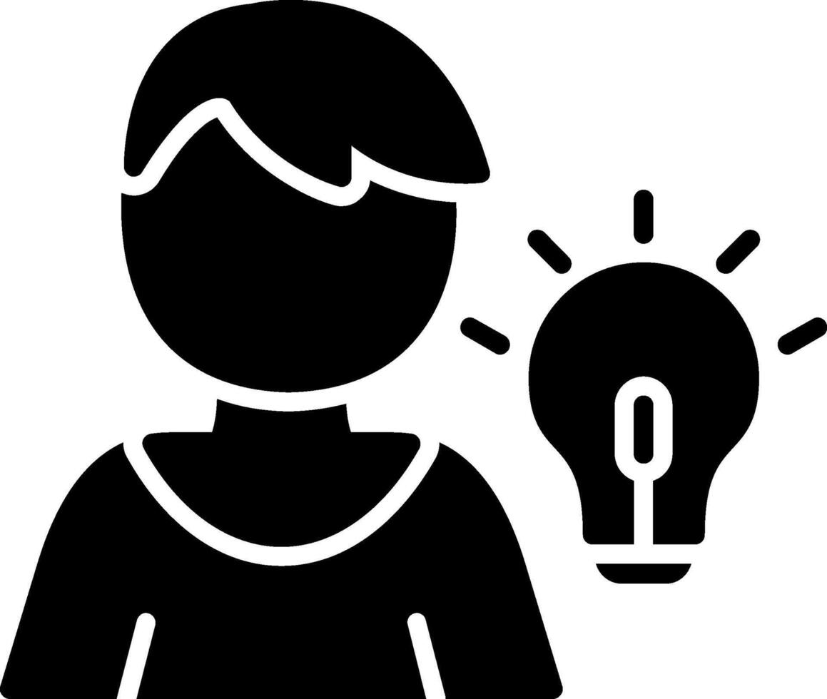 Idea Glyph Icon vector