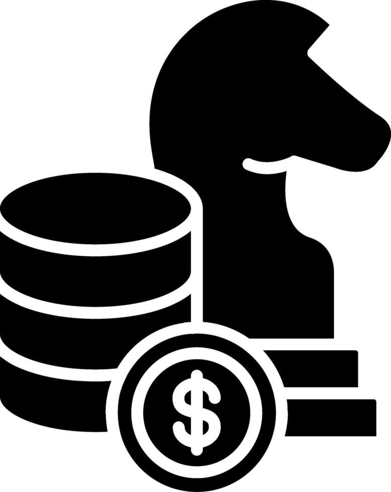 Investment Glyph Icon vector
