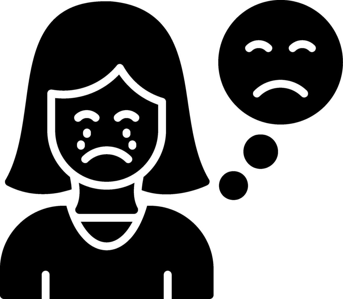 Emotion Glyph Icon vector