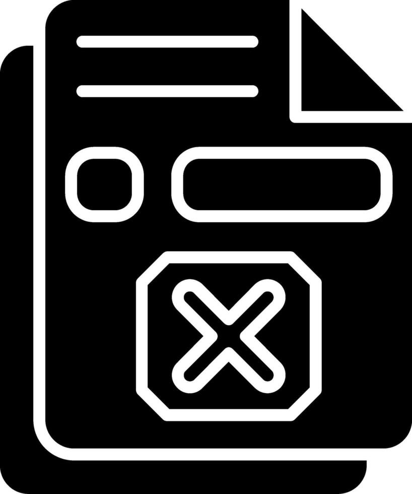 List Glyph Icon vector