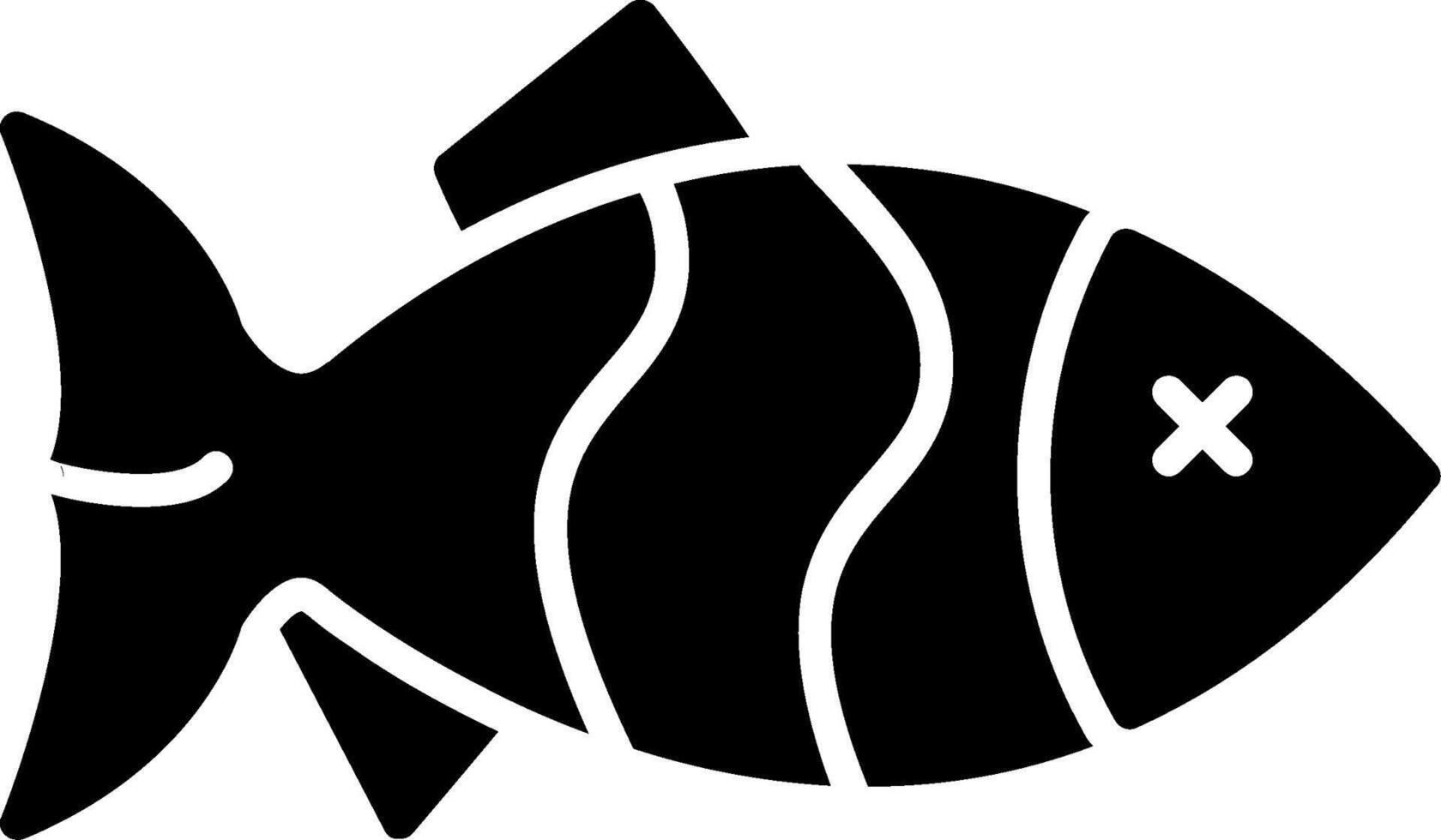 Fish Glyph Icon vector